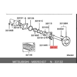 OUTER REAR WHEEL SEAL MITSUBISHI L200