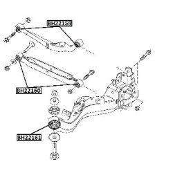 TIIDA C11  WINGROAD Y12  BLUEBIRD SYLPHY G11   X-TRAIL T30 SUB FRAME BUSHING POLYURETHANE