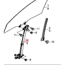 DOOR REGULATOR & MOTOR LH FRT TOYOTA AQUA