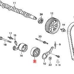 GENUINE TIMING BELT PULLEY TENSIONER HONDA ACCORD F18 F20 F22 CB CD CF