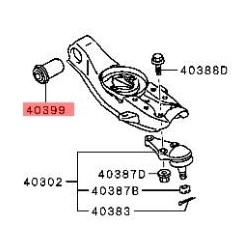 LOWER CRADLE CONTROL ARM BUSHING MITSUBISHI SPORTERO TRITON L200 05-19 2WD
