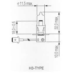 H3 BULB 24V