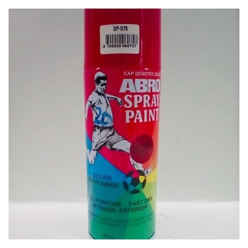 ABRO SPRAY PAINT REGULAR RED 400 ML