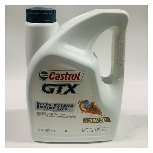 CASTROL 20W-50 GTX MOTOR OIL 3.78L GALLON